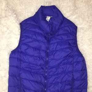 Blue winter vest
